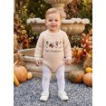 thumbnail image 5 of RUINIXCW Newborn Baby Girl Boy Thanksgiving Knit Sweater Romper Outfit Infant Boy Girl Fall Winter Clothes Turcky Goose Loose Long Sleeve Bodysuit, 5 of 10