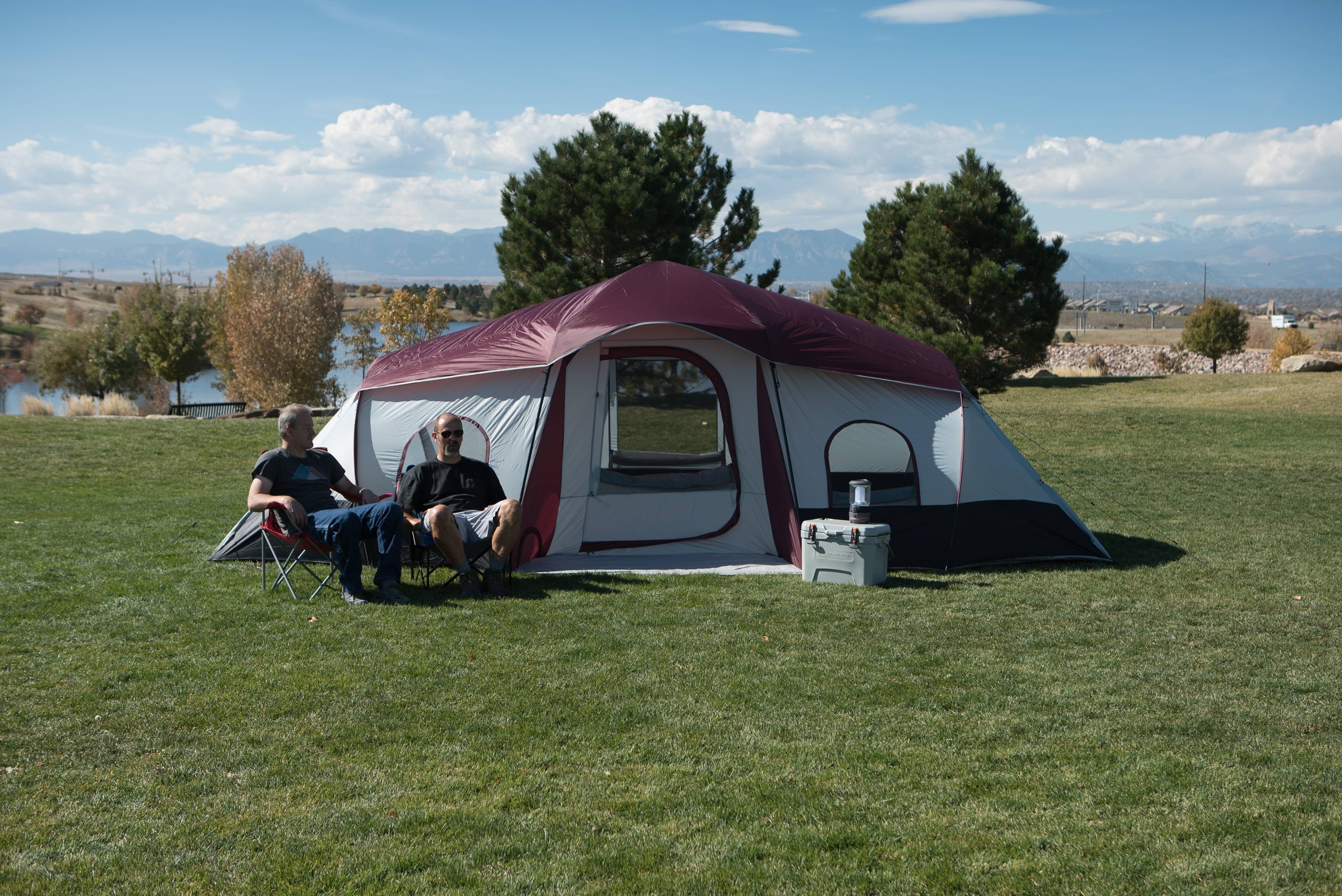 Ozark Trail 10 Person 3 Room Cabin Tent With 2 Side