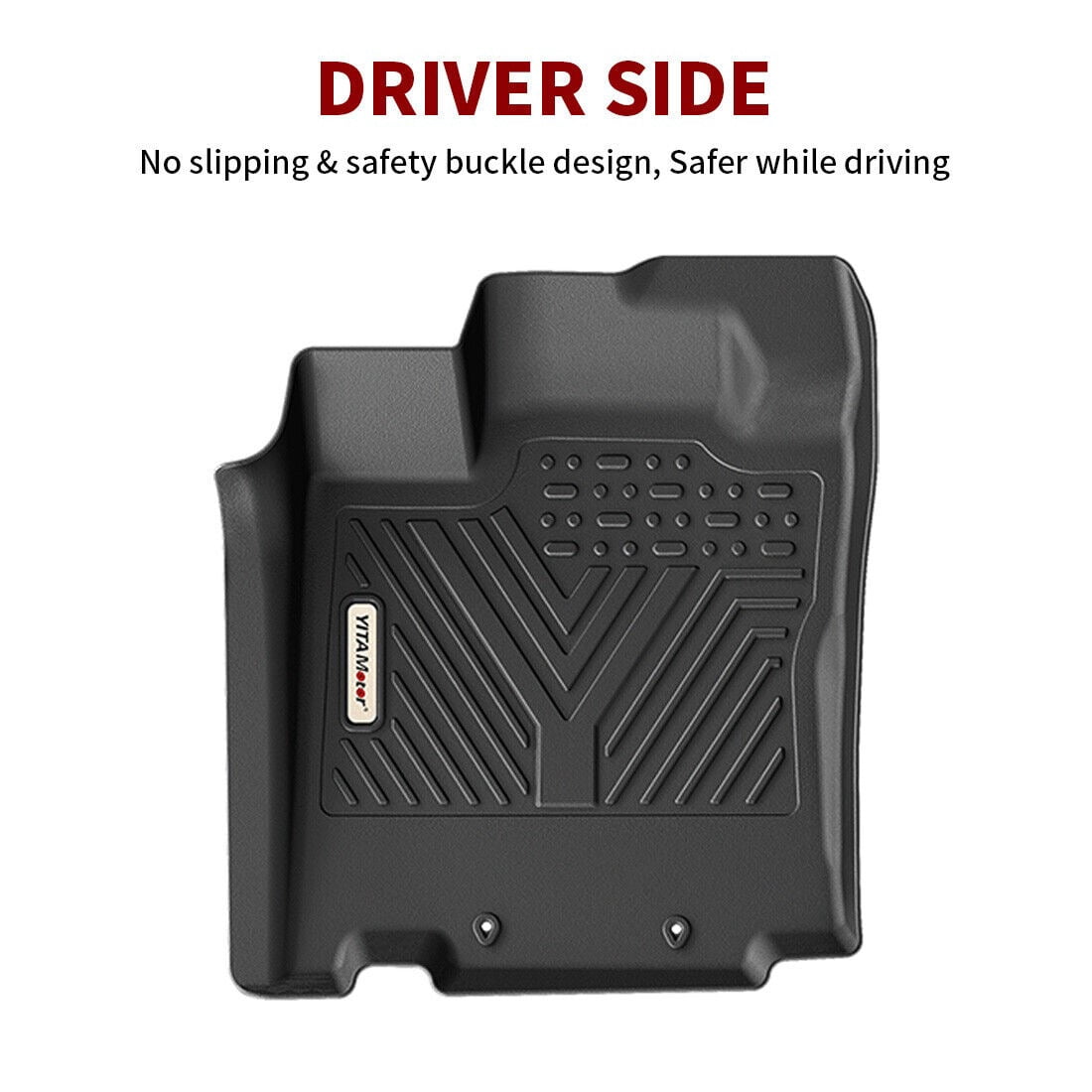 RVNI Floor Mats Liners for 2014-2020 Nissan Pathfinder Infiniti QX60 Set Black TPE Rubber