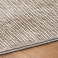 thumbnail image 5 of Addison Rugs Dream Shag Premium Machine Washable Transitional Stripes Taupe Runner Rug, 2'3" x 7'6", 5 of 8