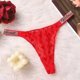 thumbnail image 1 of Victoria Secret Calzoncillos De Seda De Hielo Transpirables Para Mujer , Ropa Interior Del Alfabeto De Diamantes De Imitación , Lencería De Cintura Baja Sexy Gao Jiahui unisex, 1 of 2