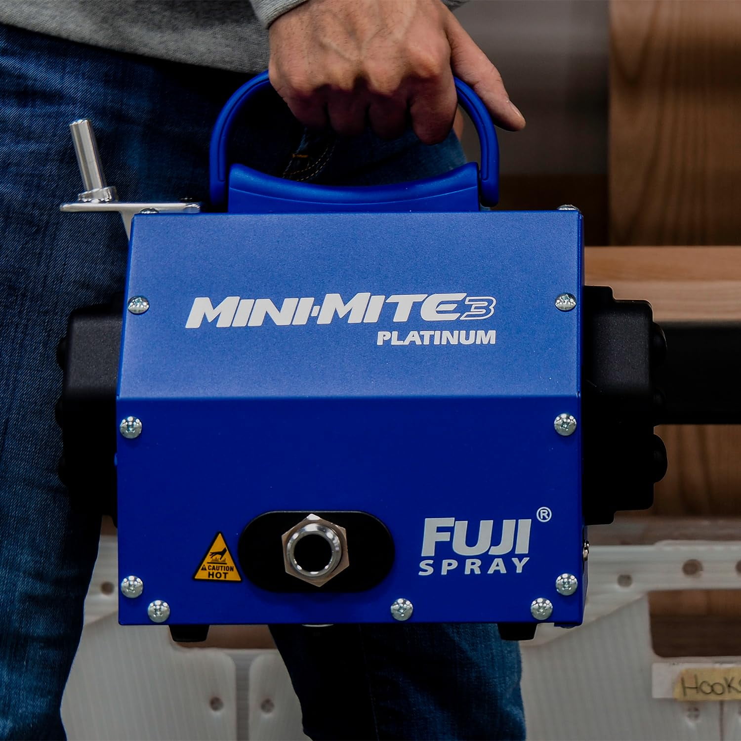 Fuji Mini-Mite 3 Platinum HVLP Spray System – Gravity Feed, 3-Stage Turbine, With Accessories