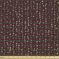 thumbnail image 2 of Ambesonne Abstract Fabric by the Yard Upholstery, Continued Circles Blots, 3 Yards, Dark Fuchsia, 2 of 5