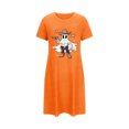 thumbnail image 4 of Cxenplz Women's Nightgown Sleepwear Soft Casual Sleepshirt Short Sleeve Halloween Printed Nightshirt Cute Lounge Pajama T Shirt Dress on Clearance, 4 of 4