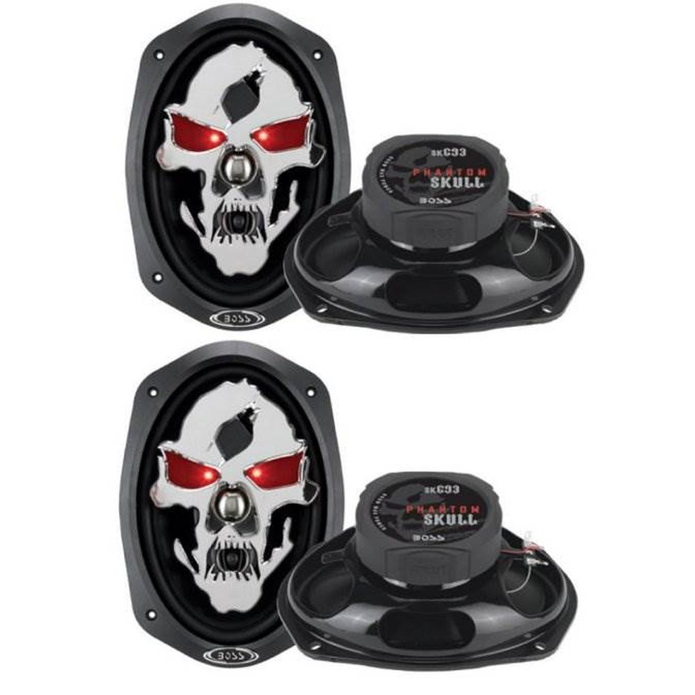 BOSS SKULL SK693 6x9" 1200W 3 Way Car Speakers Coaxial Audio Stereo