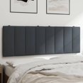 thumbnail image 2 of vidaXL Coussin de Tête de Lit Gris Foncé 137 cm Velours, 2 of 5