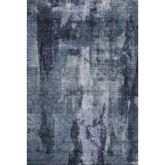 Addison Rugs Mayfield Premium Machine Washable Transitional Modern Navy Rectangle Rug, 5' x 7'6"