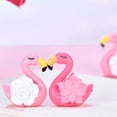 thumbnail image 4 of Zeus 2Pcs Cartoon Flamingo Mini Home Garden Cafe Gift Shop Desktop Decor Ornament, 4 of 7