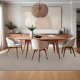 thumbnail image 3 of FairOnly 5'x7'Modern Solid Color Knitted Machine Washable Area Rug Low Pile Pet Friendly Non Slip Indoor Minimalist Rug for Living Room Dining Room,Camel, 3 of 8