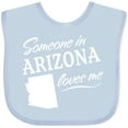 thumbnail image 3 of Inktastic Someone in Arizona Loves Me Boys or Girls Baby Bib, 3 of 4