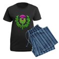 thumbnail image 5 of CafePress - Heraldic Thistle Pajamas - Women's Short Sleeve Print T-Shirt and Pants Dark Cotton Pajama Set, 5 of 7