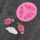 thumbnail image 2 of Silicona 3d gran rosa flor fondant pastel chocolate sugarcraft molde herramienta, 2 of 2