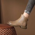thumbnail image 2 of Women's Ankle Boots Stylish Soft Leather Back Zipper Comfortable Short Boots Ideal for Autumn and Winter, 2 of 9