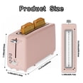 thumbnail image 2 of 2 Slice Stainless Steel Long Slot Toaster, 6 Shade Settings, 10" Slot for Bagels & Bread, Defrost Cancel Function, Removable Crumb Tray,Pink, 2 of 7