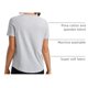 thumbnail image 4 of Remera CRZ YOGA de Algodón Pima Suave de Manga Corta Gris Claro, 4 of 6