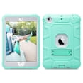 thumbnail image 7 of ULAK iPad mini 3 2 1 Case, Heavy Duty Three Layer Shockproof Sturdy Case with Kickstand for Apple iPad Mini 1st 2nd 3rd Generation for Kids, Green Gray, 7 of 7