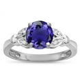 thumbnail image 2 of Star K � Round 7mm Genuine Iolite Marquee Design Promise Engagement Ring, 2 of 9