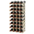 thumbnail image 1 of Costway 36 Bottle Wooden Wine Rack 5 Tier Stackable Storage Shelves Display Kitchen, 1 of 10