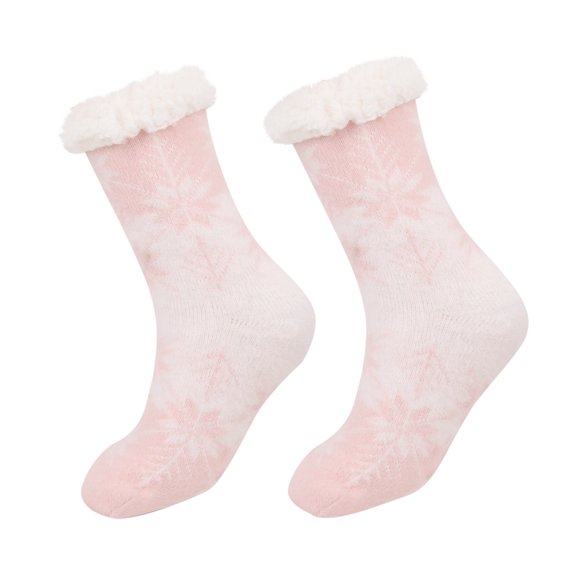 Wancir Slipper Socks for Women with Gripper - Winter Non Slip Thick Fuzzy Socks - Warm Cozy Christmas Gift