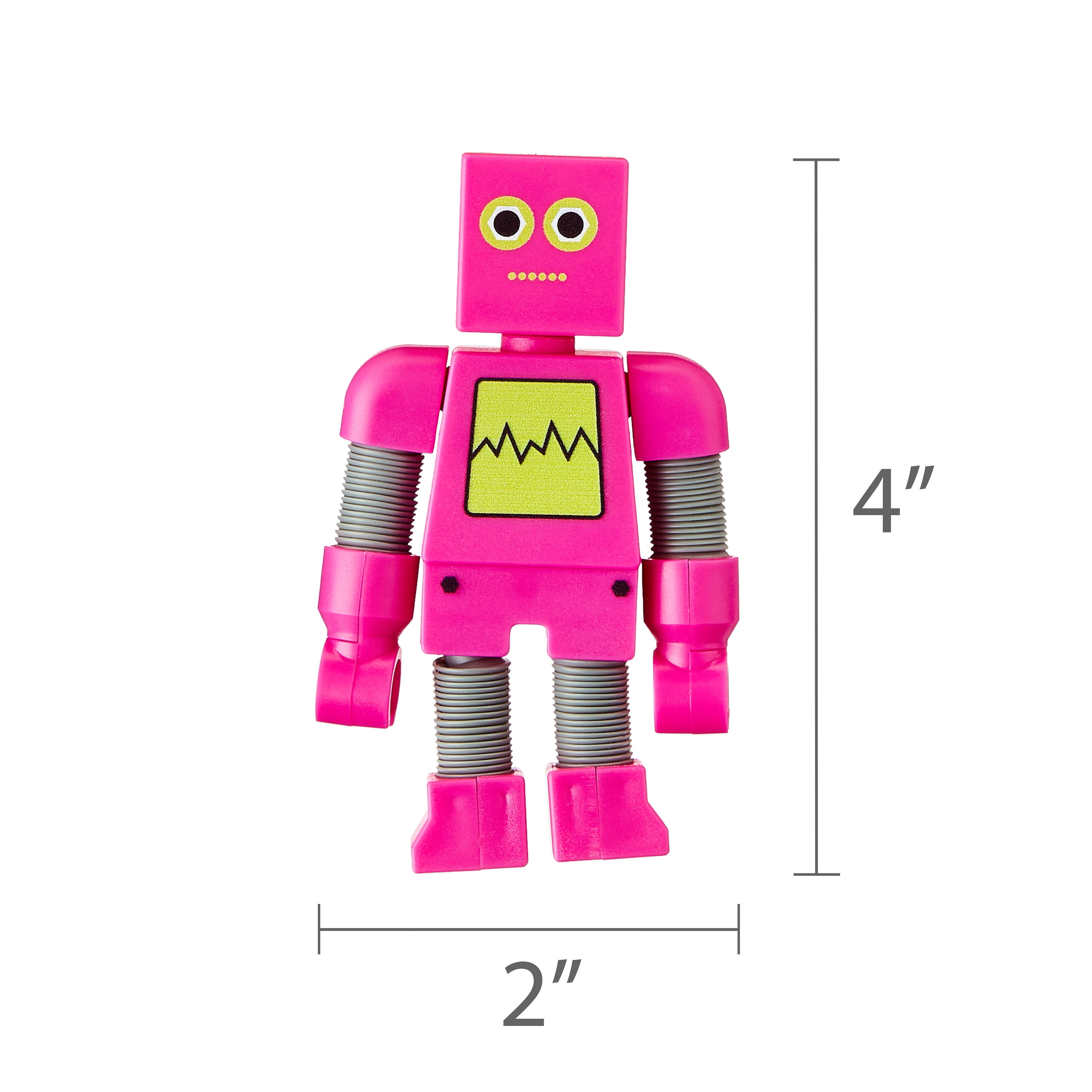 Multicolor Pop Tube Robot Party Favors, 4 Count, by Way To Celebrate
