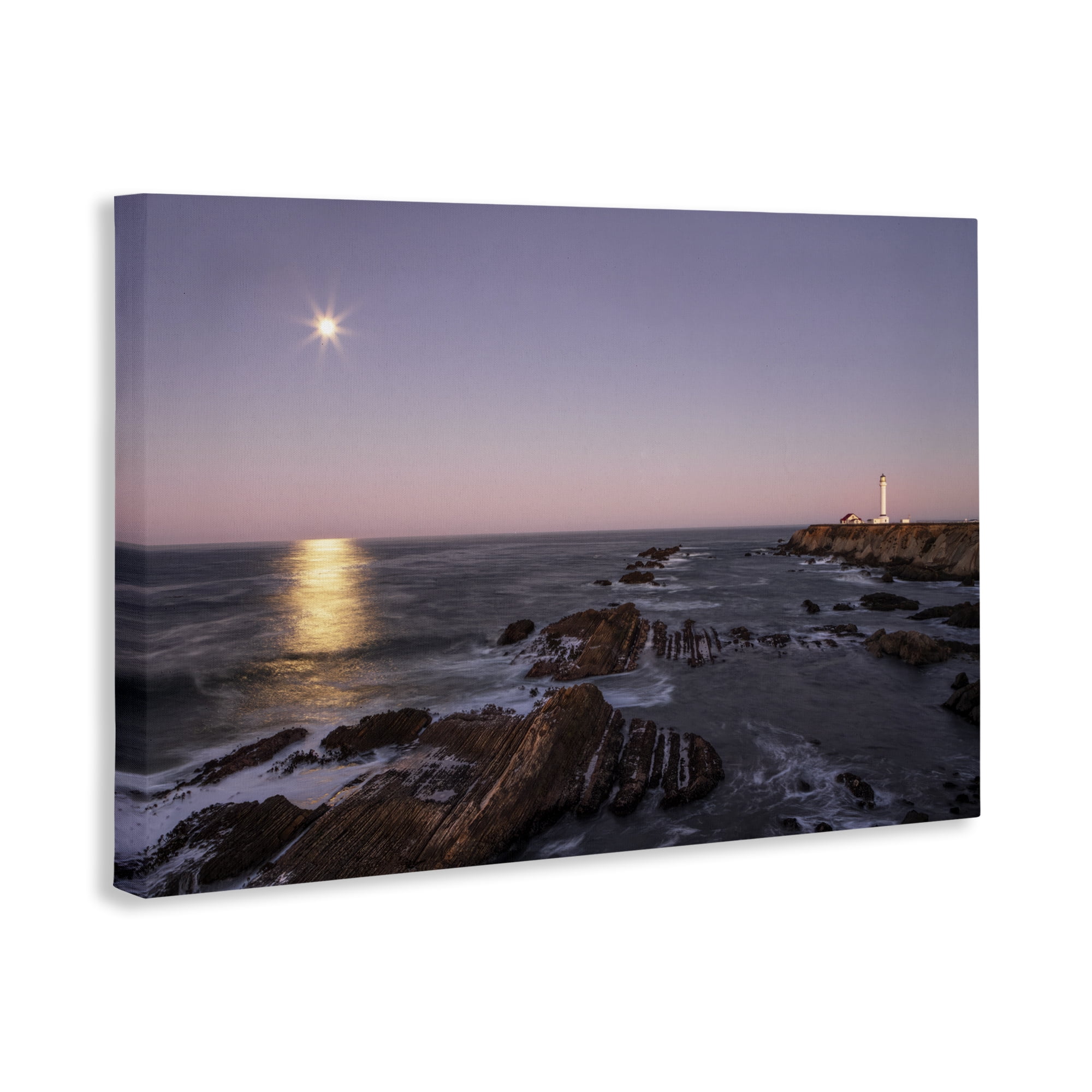 Stupell Industries Moon Arena Coastline Canvas Wall Art, design by Shelley Carlisle