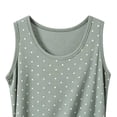 thumbnail image 5 of SAWOBUUN Women Polka Dot Tank Top Crew Neck Sleeveless Casual Slim Fit Summer Going Out Basic Top, 5 of 5