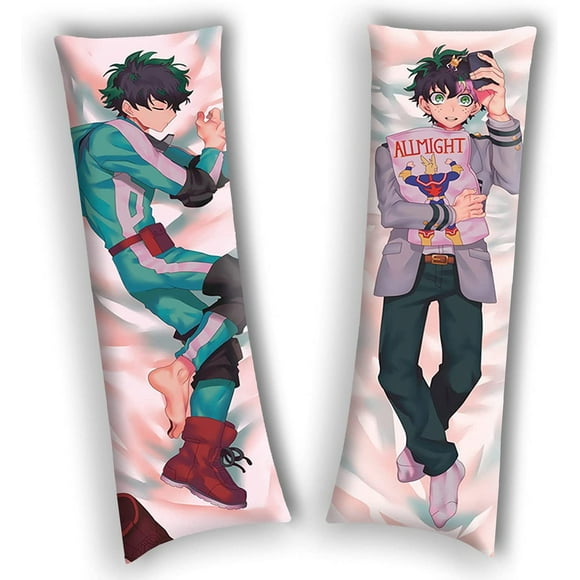 HHHC Deku Izuku Midoriya Boku no Hero Academia My Hero Academia Anime Pillow Case Body Anime Case Japanese Anime Hugging Pillowcase 59in x19.6in Peach Skin