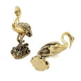 thumbnail image 2 of 5pcs Brass Crane Figurines Statues for Home Desktop Feng Shui Ornament Antique Bronze 21.5x18x57.5mm, 2 of 3