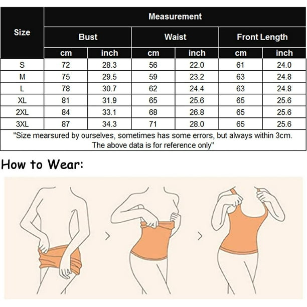 Women's Underbust Shapewear Tank Tops Waist Cincher Tummy Control  Compression Vest Invisible Body Shaper Tops S-XXXL