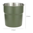 thumbnail image 2 of Stainless Steel Cup 300mL Outdoor Camping Coffee Cup Cold Drink Cup Beer Mug Solid 304 Stainless Steel Food Grade Cup Camping Equipment(Green), 2 of 8