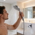 thumbnail image 4 of BotaniNest Support de Pomme de Douche Réglable Rotation 360 Mural Sans Perçage Support Flexible pour Salle de Bain pour Pulvérisateur Portatif, 4 of 4