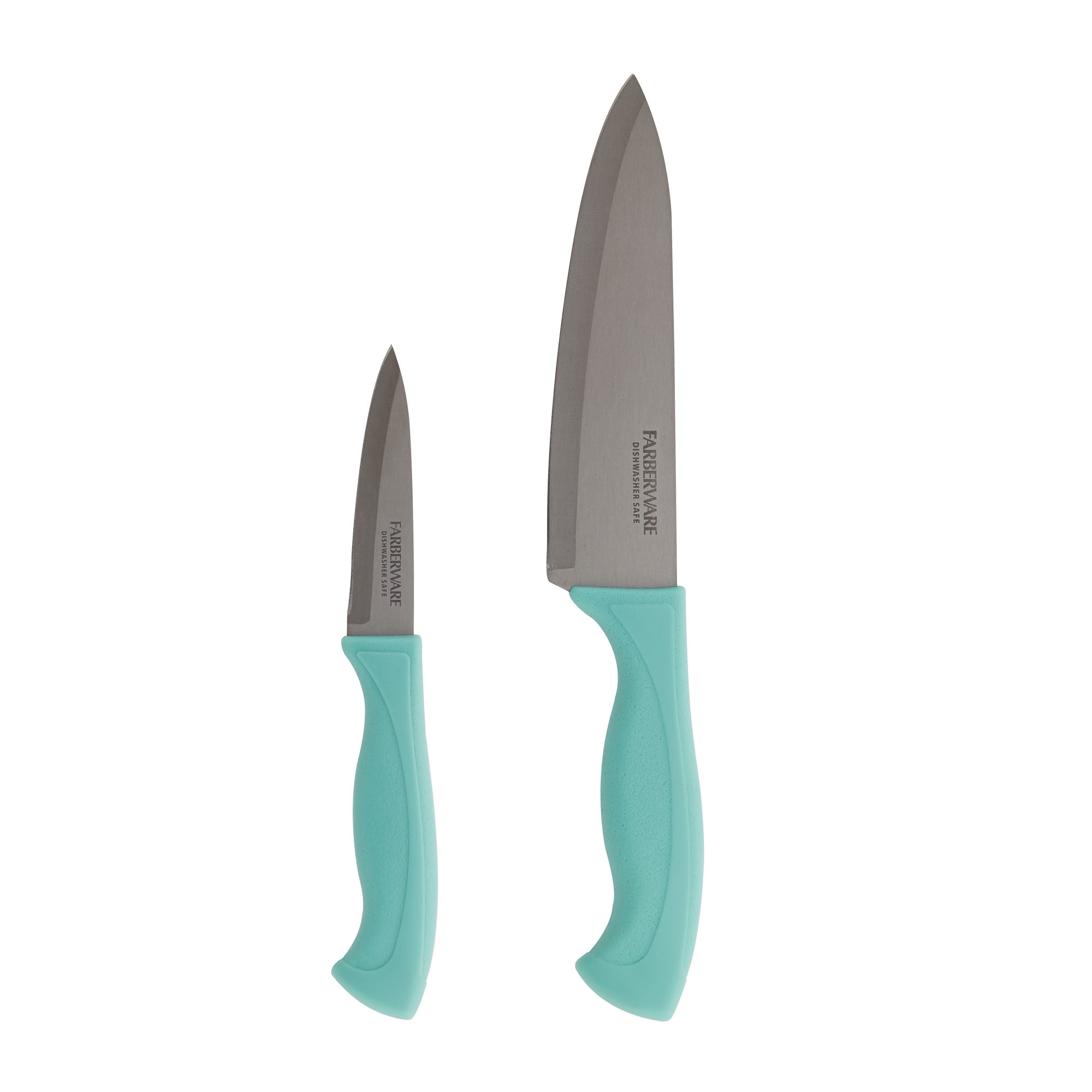 Farberware Teal Handle Knife Armor Set, 2 Piece