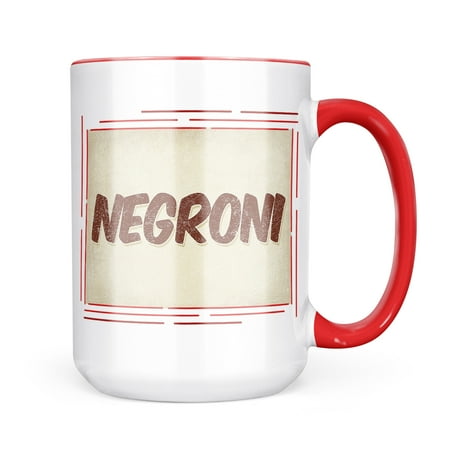

Neonblond Negroni Cocktail Vintage style Mug gift for Coffee Tea lovers