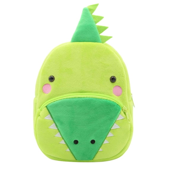 Fgnfyis Preschool Backpack for Girls Cute Embroidered Cartoon Animal Plush Lightweight Travel Daypack Kids Backpack Green4