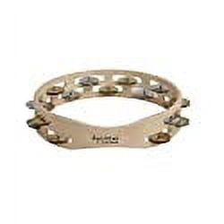 Tycoon  Double Row Wooden Tambourine with Bright Mixed Jingles