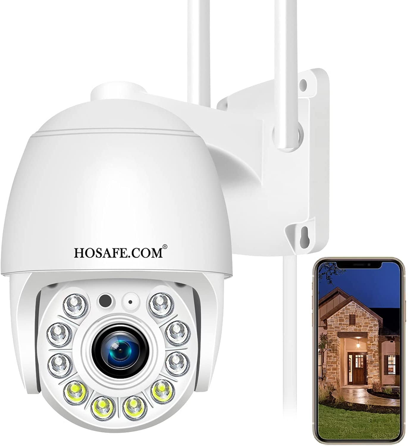Security Camera Wireless Outdoor, HOSAFE WiFi Camera Surveillance for Home Security Camera