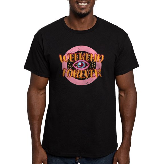 CafePress - Retro 80S Weekend Forever T Shirt - Men's Fitted T-Shirt