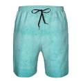 thumbnail image 3 of Pofeuu Blue And Turquoise Prin Men's Swim Trunks Quick Dry Bathing Suit Swimming Board Shorts Mesh Lining Beach Swimwear-Large, 3 of 6
