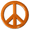 Orange, variant on Revolution Car Badges 3D Peace Sign, Automotive Emblem Decals Stickers, Green Acrylic