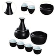 thumbnail image 6 of yotijay Ceramic Sake Set Cups with Warmer 4 Cups Sake Drink for Gift Home Restaurant black, 6 of 9