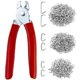 thumbnail image 1 of Kit de alicates Hog Ring LonlyEagle con 300 unidades Hog Anillos Galvanizados, 1 of 6
