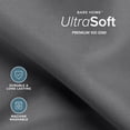 thumbnail image 5 of Bare Home Premium 1800 Collection 4-Piece Bed Sheet Set with Envelope Pillowcases, Queen, Gray, 5 of 9