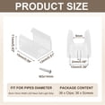 thumbnail image 2 of Uxcell LED Neon Mounting Clips Holder, Fixing Clamps for 8mm-10mm Width LED Strip Pack of 36, 2 of 7