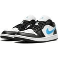 thumbnail image 2 of Women's Jordan 1 Low Black/University Blue-White (DC0774 041) - 9, 2 of 4