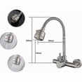 thumbnail image 1 of Wall-Mounted 304 Stainless Steel Kitchen Faucet - 360 Rotatable with Flexible Hose_Perfect Gift, 1 of 1