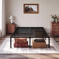 thumbnail image 3 of Einfach Full Bed Frame with Ample Under-Bed Storage Space, Heavy Duty, No Box Spring Needed, Black, 3 of 10