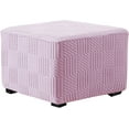 thumbnail image 1 of Ottoman Covers Slipcovers Square Ottoman Footstool Cover Protector with Elastic Bottom, Colour 1, 1 of 8
