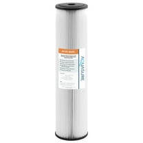 Aquasure Fortitude V2 Series 30 Micron Pleated Sediment Whole House Replacement Water Filter, Large Size (AF-PS-30HFL)