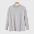 thumbnail image 2 of ZIXKCGDSE Mens Shirt Casual Long Sleeves Crew Neck Pullover Tops Versatile Everyday Wear Size S, 2 of 5