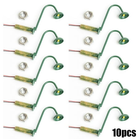 

10pcs OO / HO Gauge LED Wall Lights Model Street Lamps Railway Lamp Posts